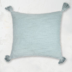 carol & frank Anna Decorative Pillow in blue seaglass