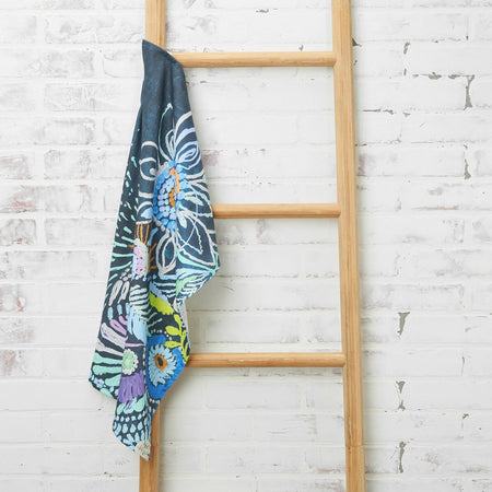 starla halfmann abstract floral towel