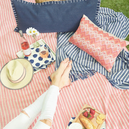 bengal striped blanket picnic