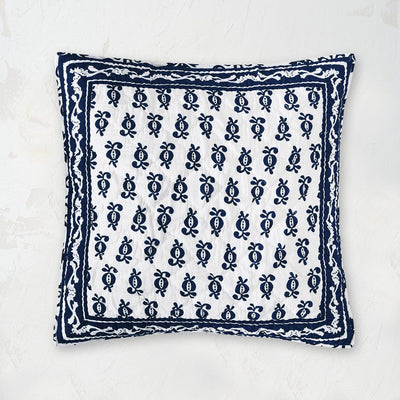 cassie euro sham with colonial williamsburg inspired pattern