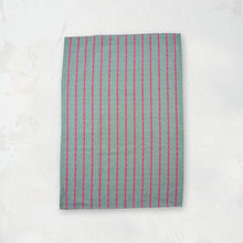 red and green striped dishtowel