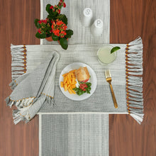 boulder kerbey placemat napkin and table runner place setting