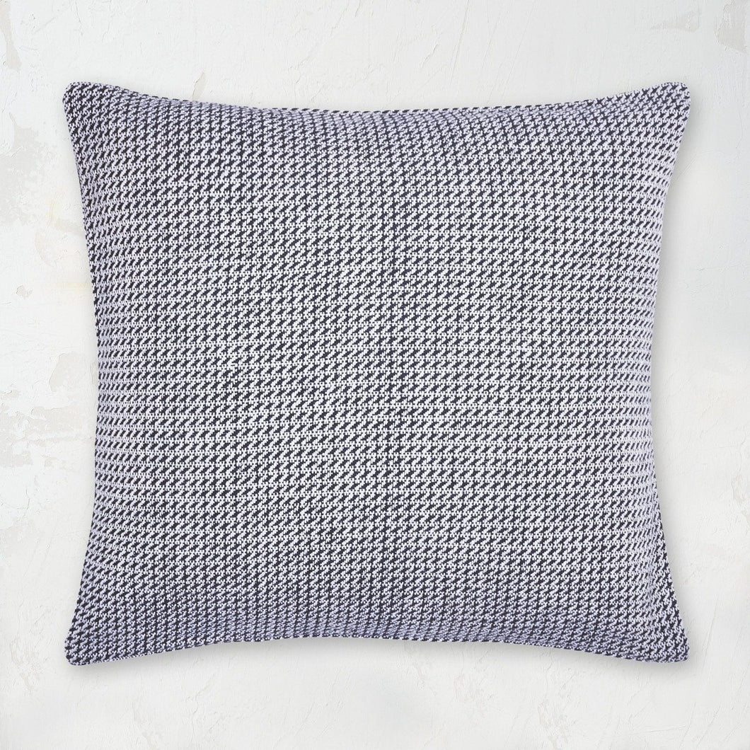 langford houndstooth decorative pillow in indigo