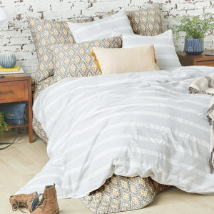 liam euro sham styled with coordinating bedding