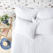quilted white mallory bedding