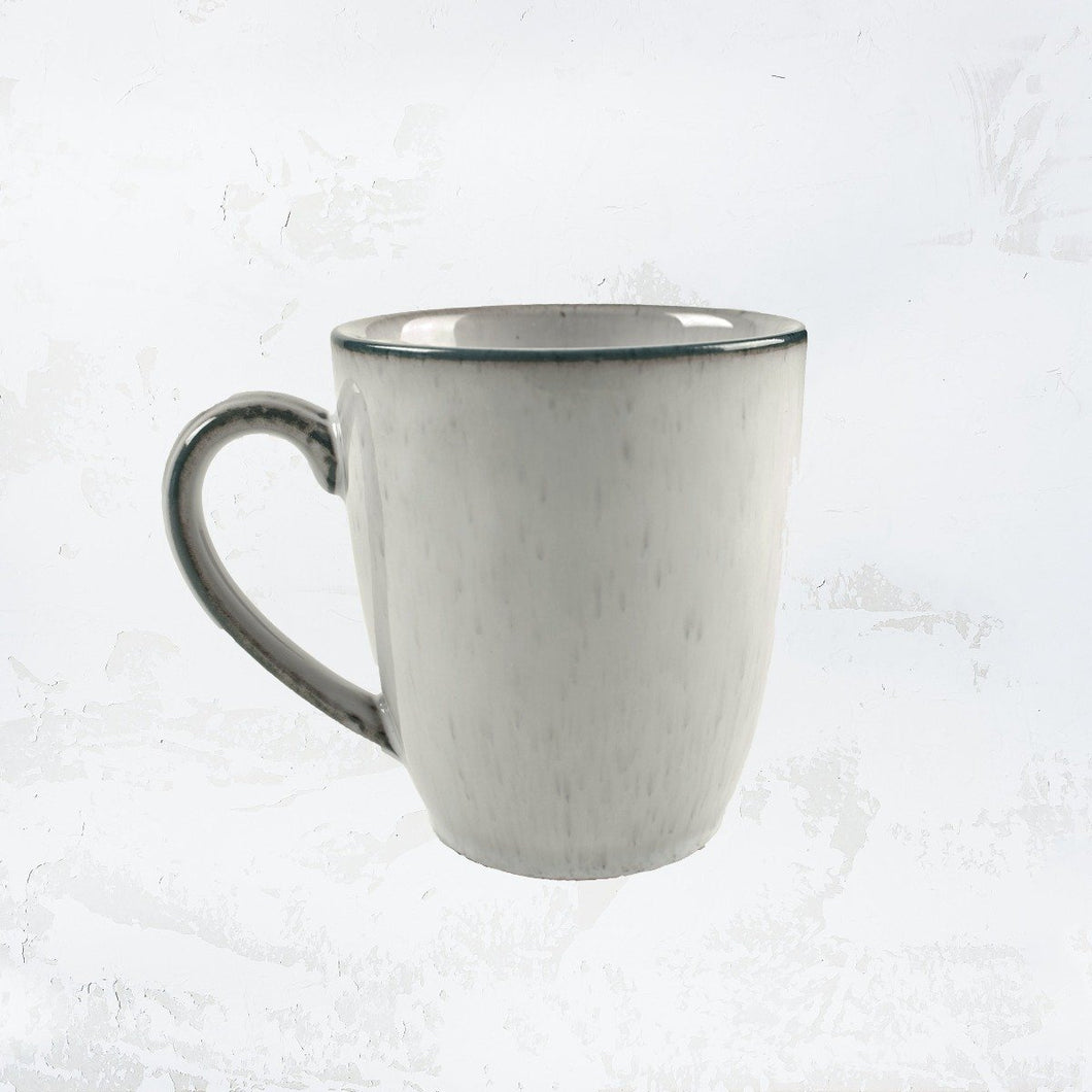 ceramic mug with grey glaze