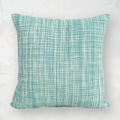 thatcher woven decorative pillow in teal